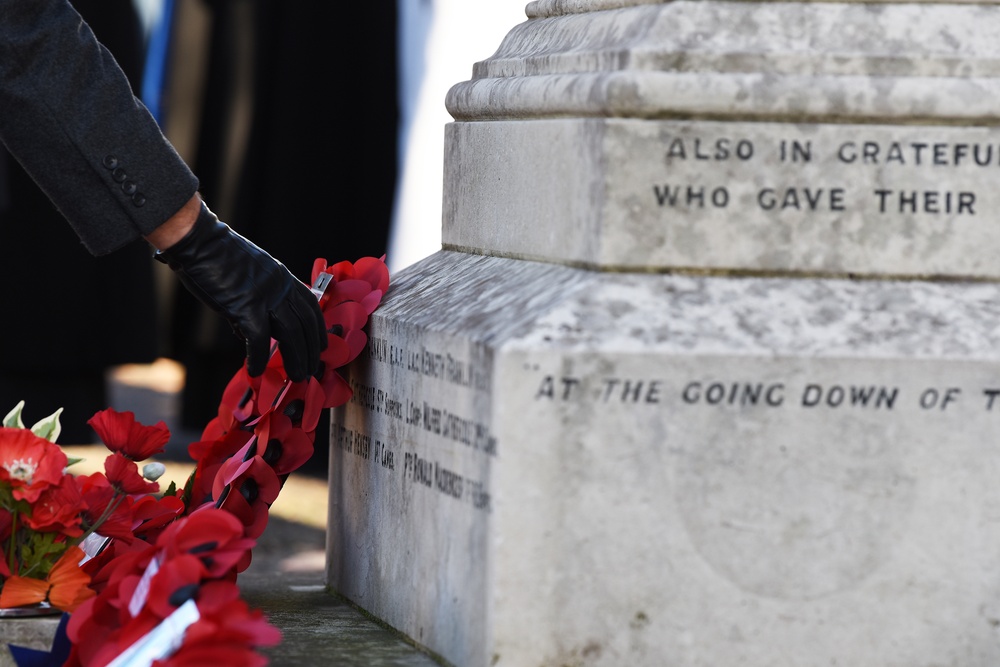 RAF Lakenheath celebrates Remembrance Day with local communities