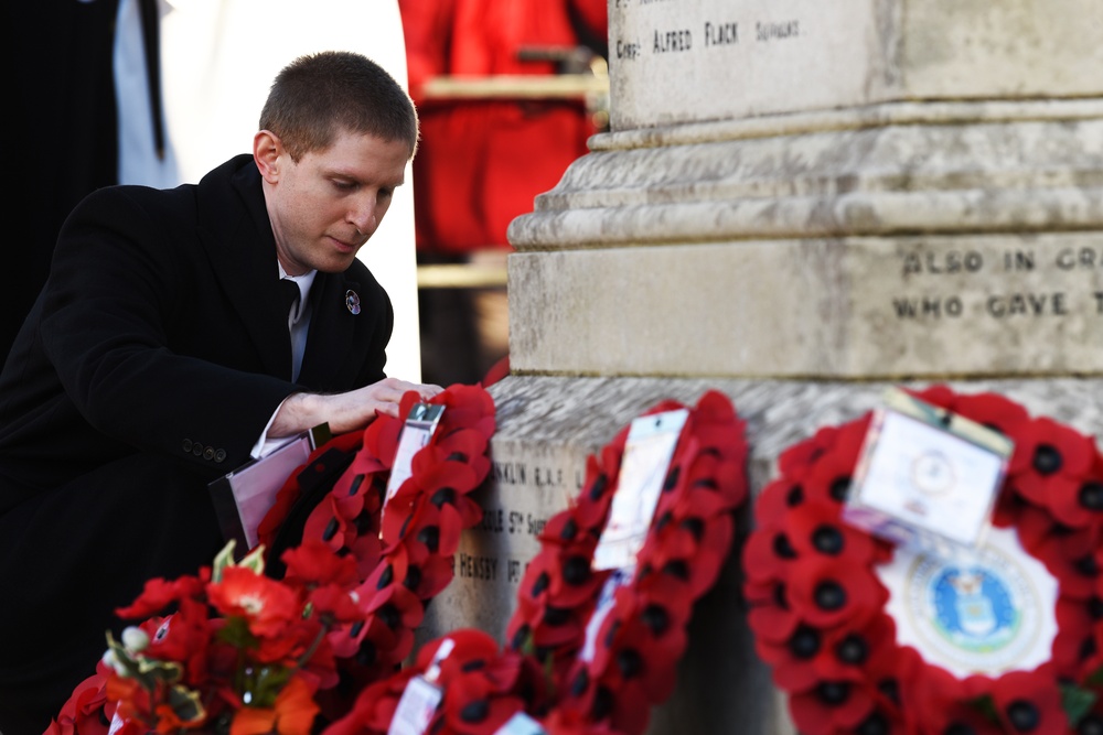 RAF Lakenheath celebrates Remembrance Day with local communities