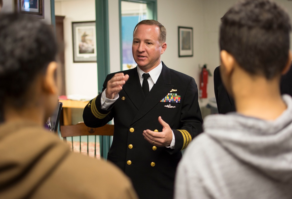 USS Alaska Speaks to Chugiak High School NJROTC