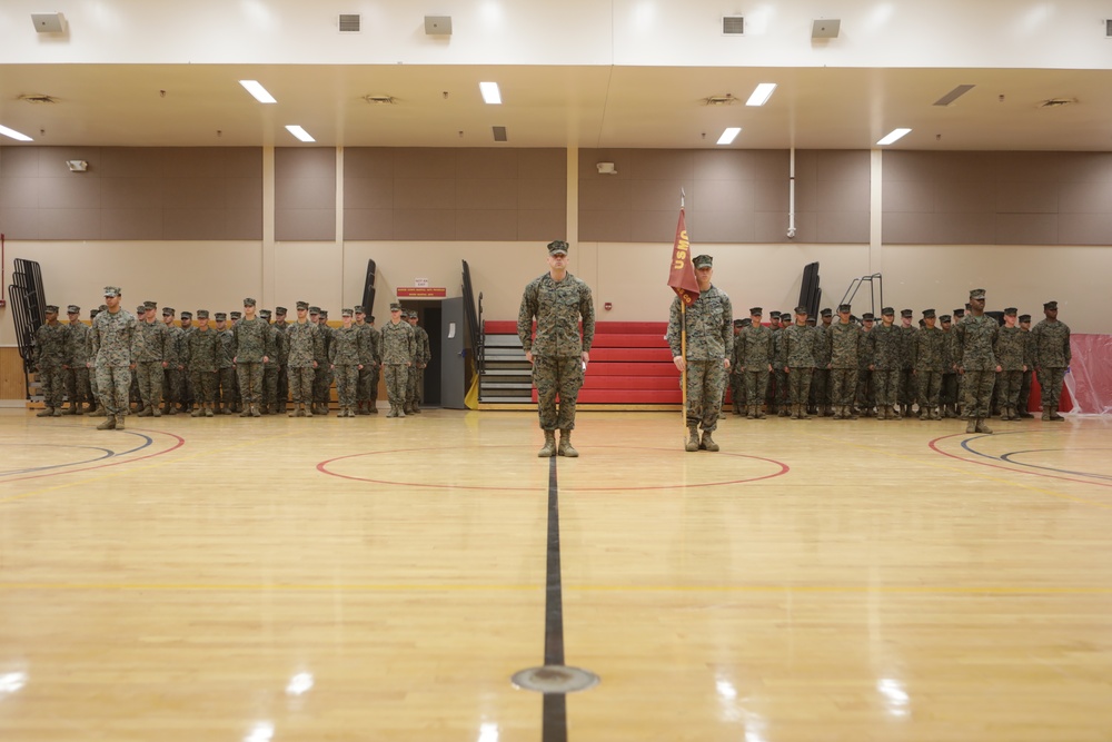 Marine Corps Combat Service Support Schools, Headquarters and Service Company Change of Command Ceremony