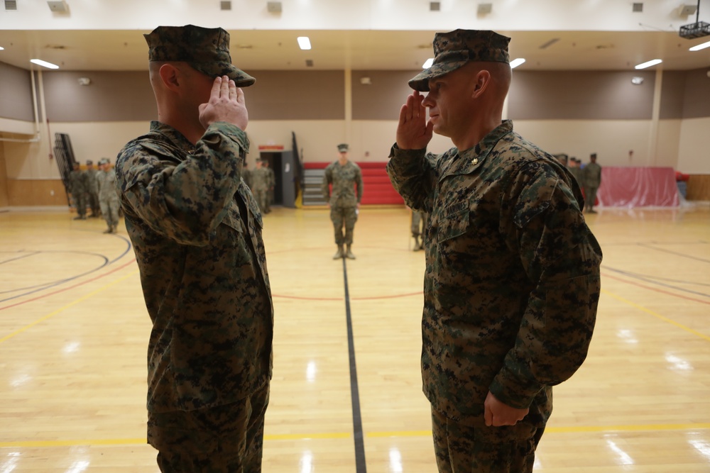 Marine Corps Combat Service Support Schools, Headquarters and Service Company Change of Command Ceremony