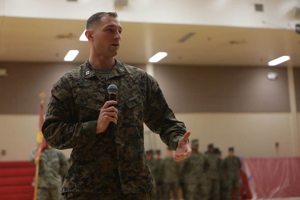 Marine Corps Combat Service Support Schools, Headquarters and Service Company Change of Command Ceremony