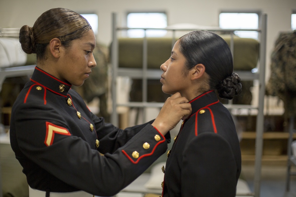 November Company becomes first company to graduate in new female dress blues