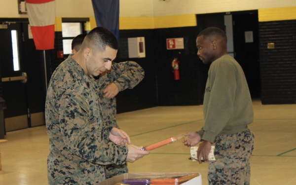 Marines prepare for Toys for Tots