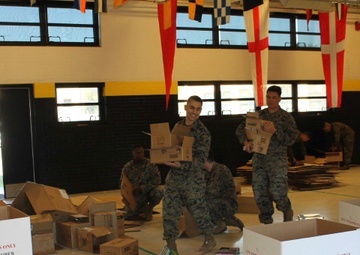 Marines Prepare for Toys for Tots