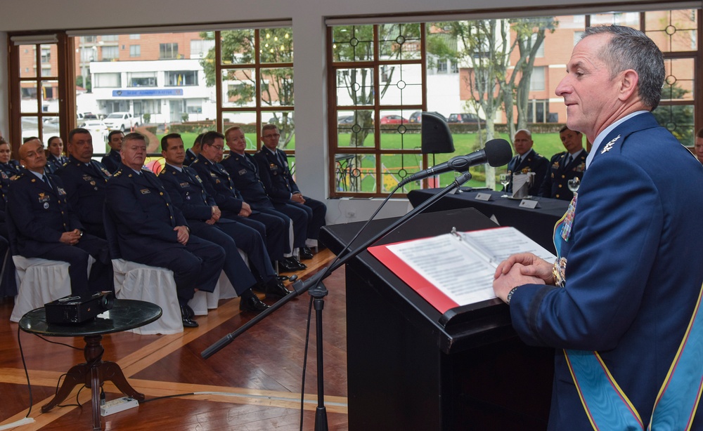 Visiting Colombia, CSAF  stresses Importance of maintaining close ties to key Latin American Ally