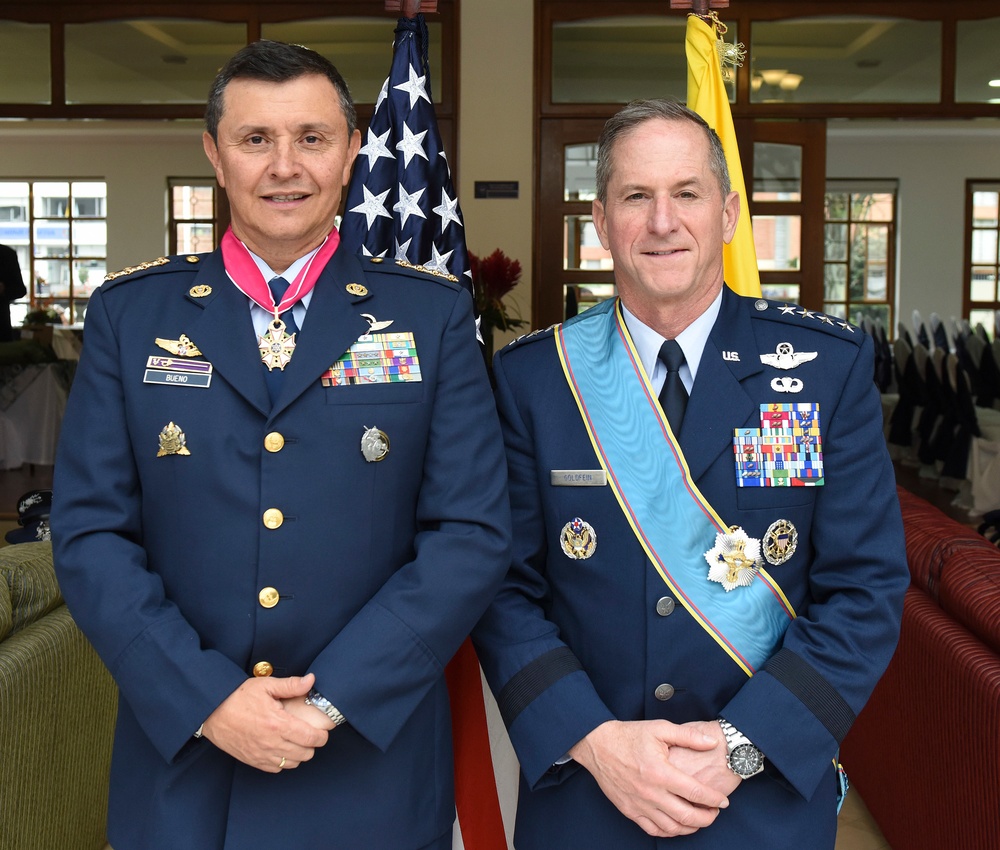Visiting Colombia, CSAF  stresses Importance of maintaining close ties to key Latin American Ally