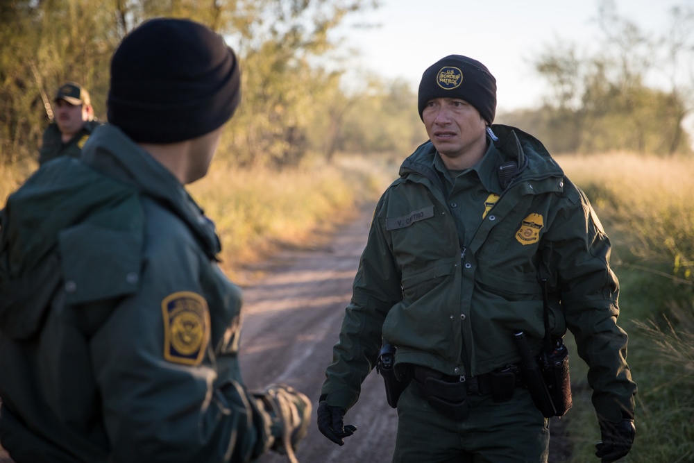 U.S. Border Patrol arrests aliens illegally entering the United States