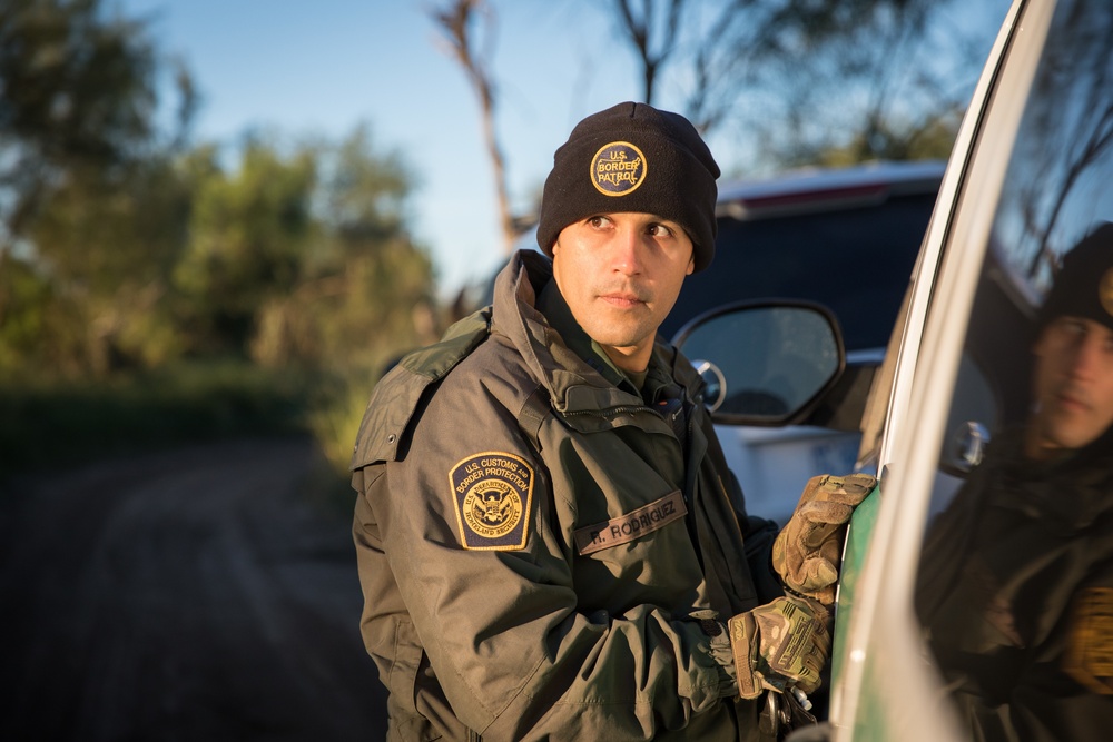 U.S. Border Patrol arrests aliens illegally entering the United States