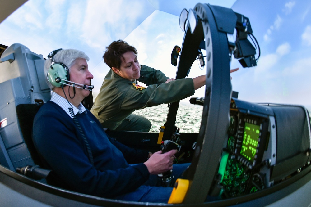 Gov. Snyder visits SANGB