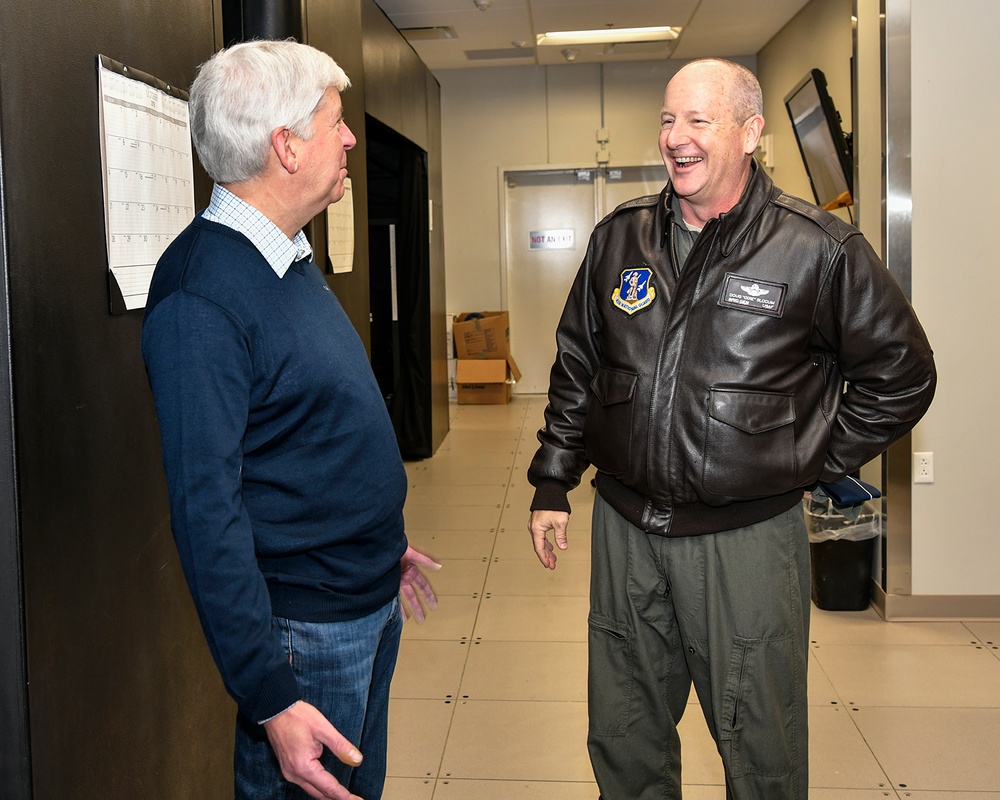 Gov. Snyder visits SANGB