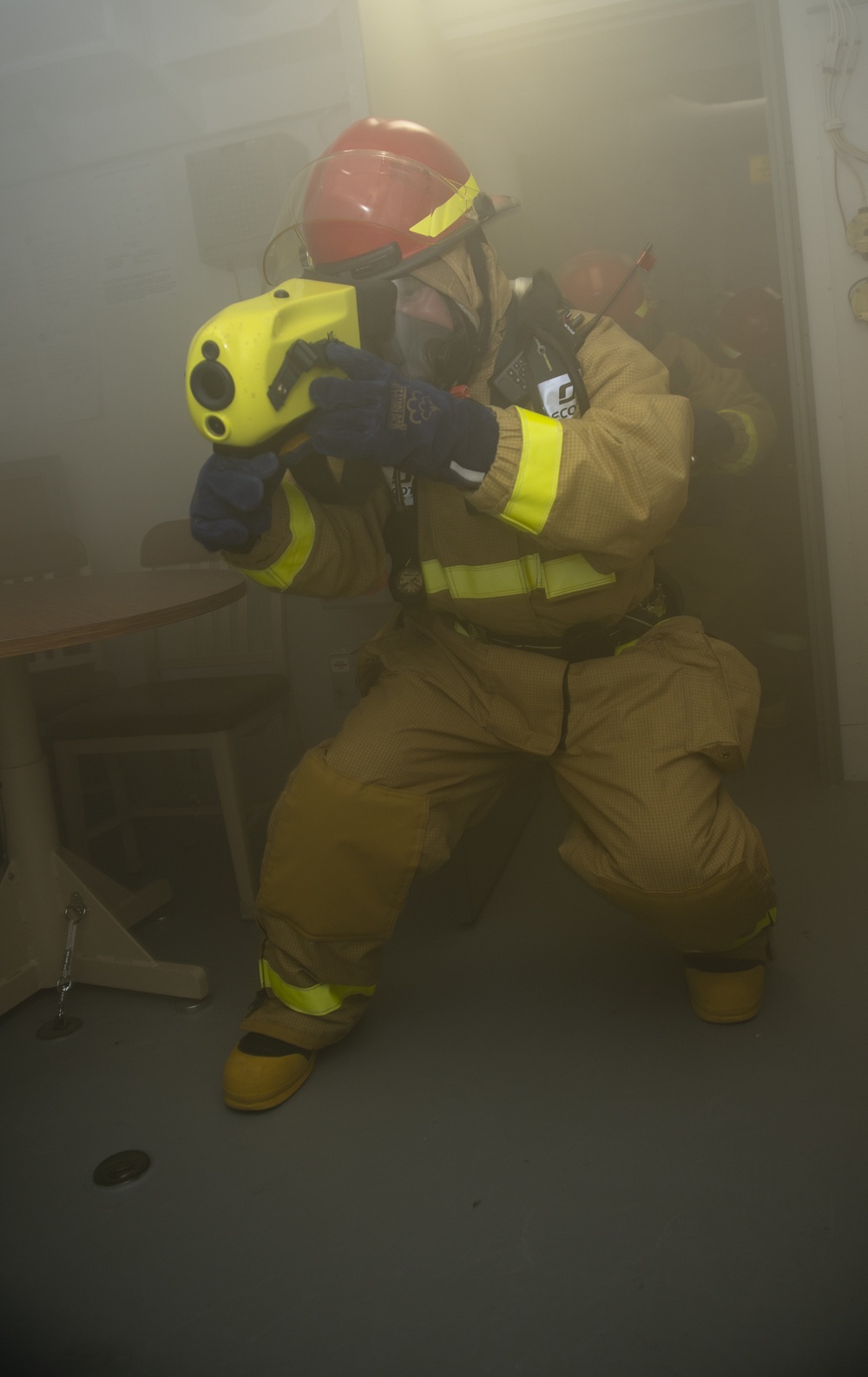 Sailors Conduct Damage Control Drill