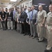 NSWC Commander and Executive Director present Awards after Hurricane Michael