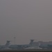 Smokey sunrise on the Travis flight line