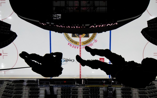 Airmen shine during VGK Military Appreciation Game