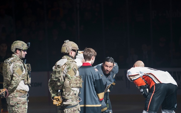 Airmen shine during VGK Military Appreciation Game