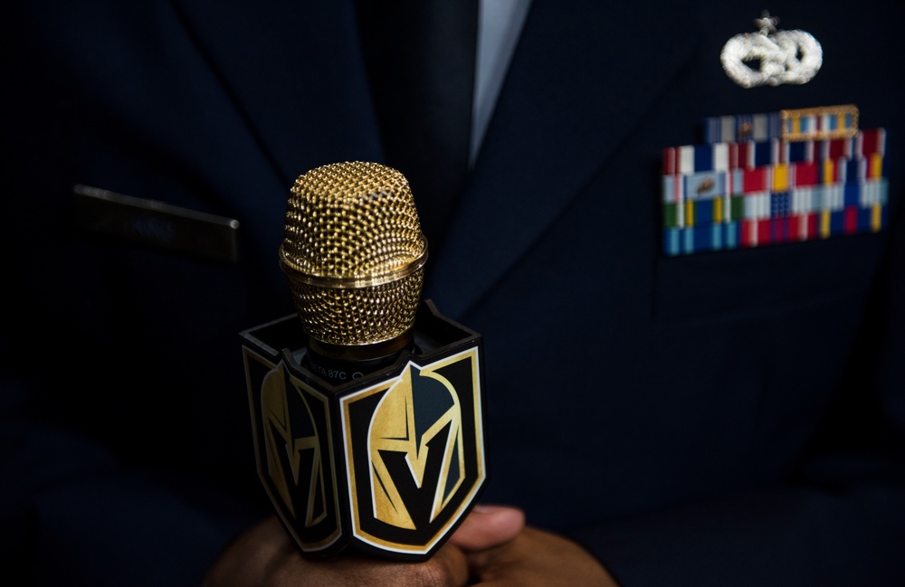 Airmen shine during VGK Military Appreciation Game