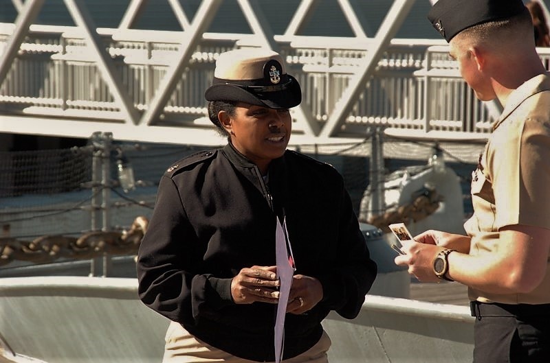 Afternoon re-enlistment aboard the USS Wisconsin (BB 64)