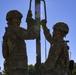 Soldiers lay concertina wire along Laredo Juarez-Lincoln border