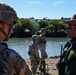 Soldiers lay concertina wire along Laredo Juarez-Lincoln border