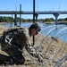 Soldiers lay concertina wire along Laredo Juarez-Lincoln border