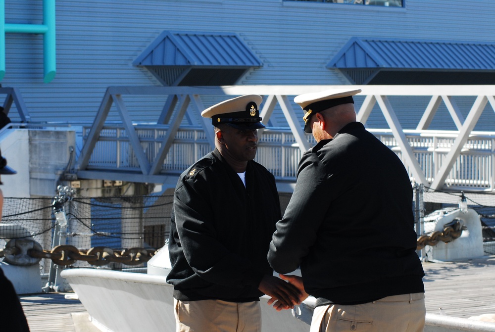 Afternoon re-enlistment ceremony