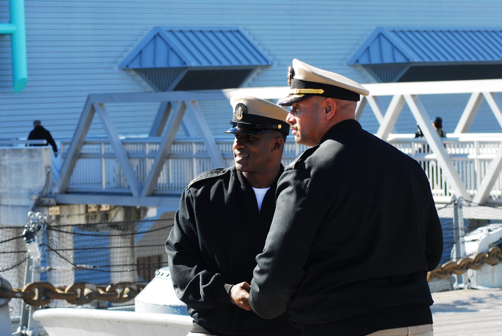 Afternoon re-enlistment ceremony