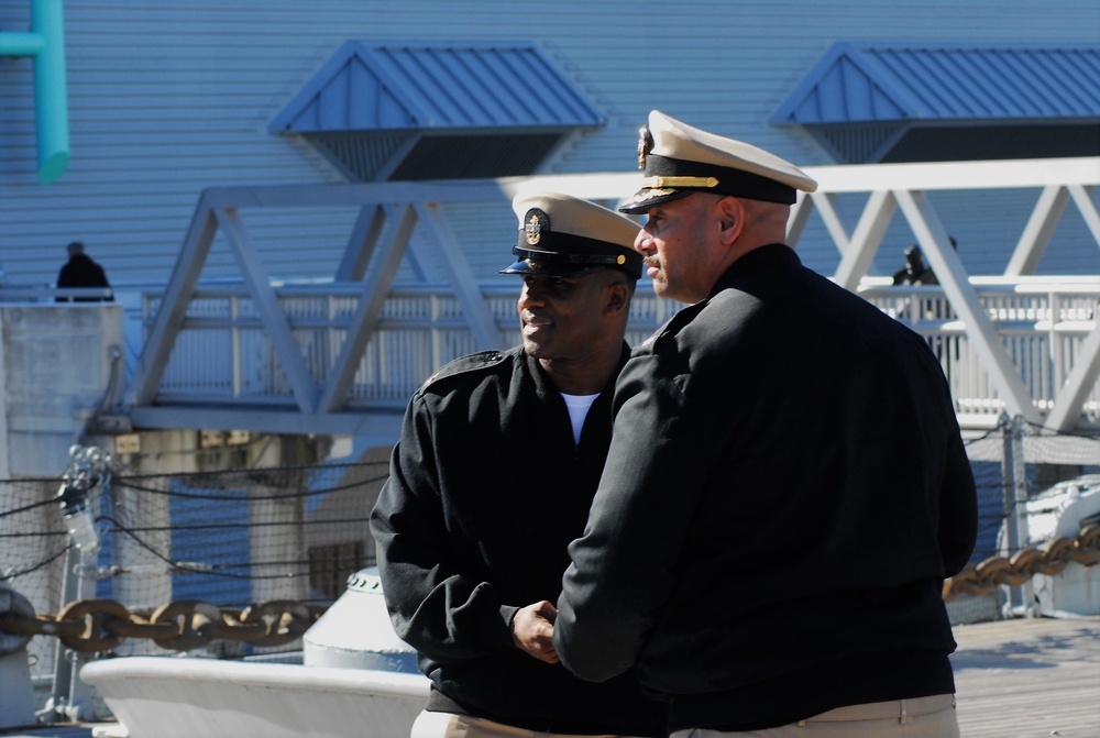 Afternoon re-enlistment ceremony