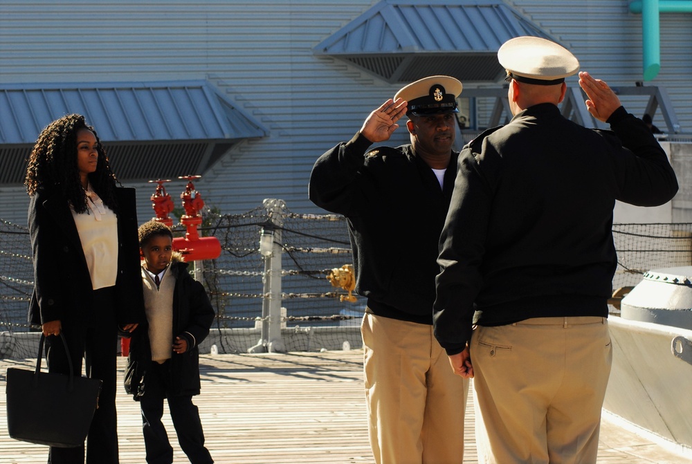 Afternoon re-enlistment ceremony