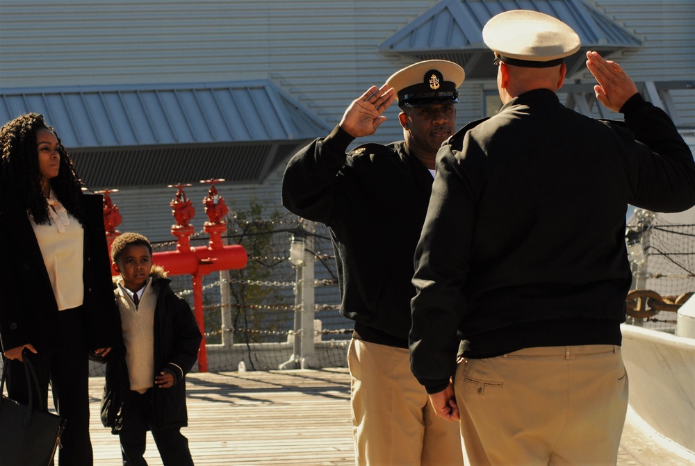 Afternoon re-enlistment ceremony