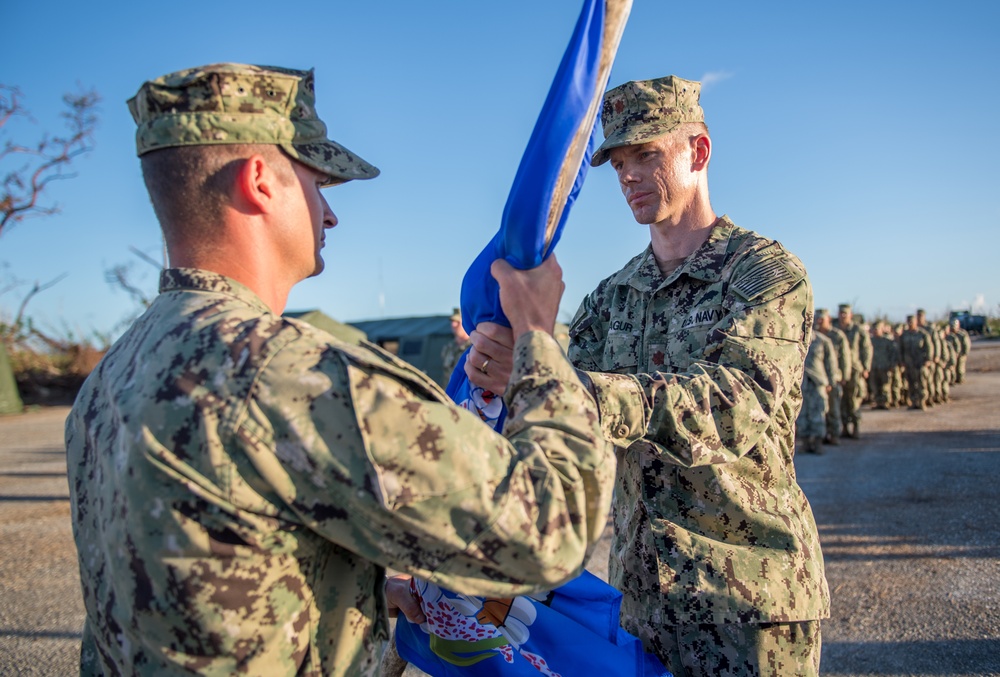 NMCB 1 Assumes Responsibility As Command Element for Joint Task Group Tinian From The 31st MEU