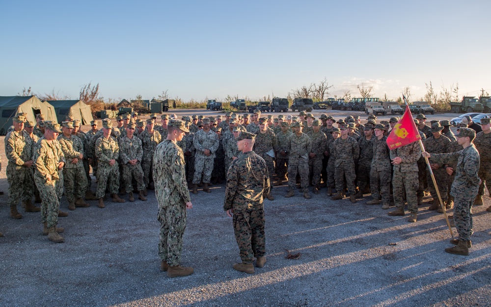 NMCB 1 Assumes Responsibility as Command Element for Joint Task Group Tinian From The 31st MEU