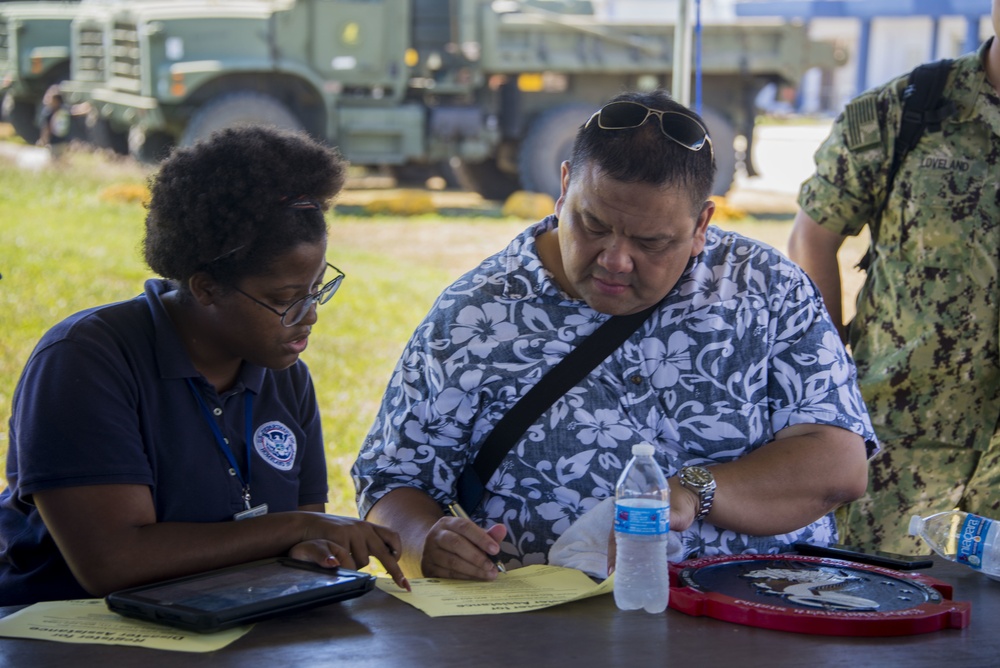 Mayor of Tinian Registers for FEMA Assistance after Super Typhoon Yutu