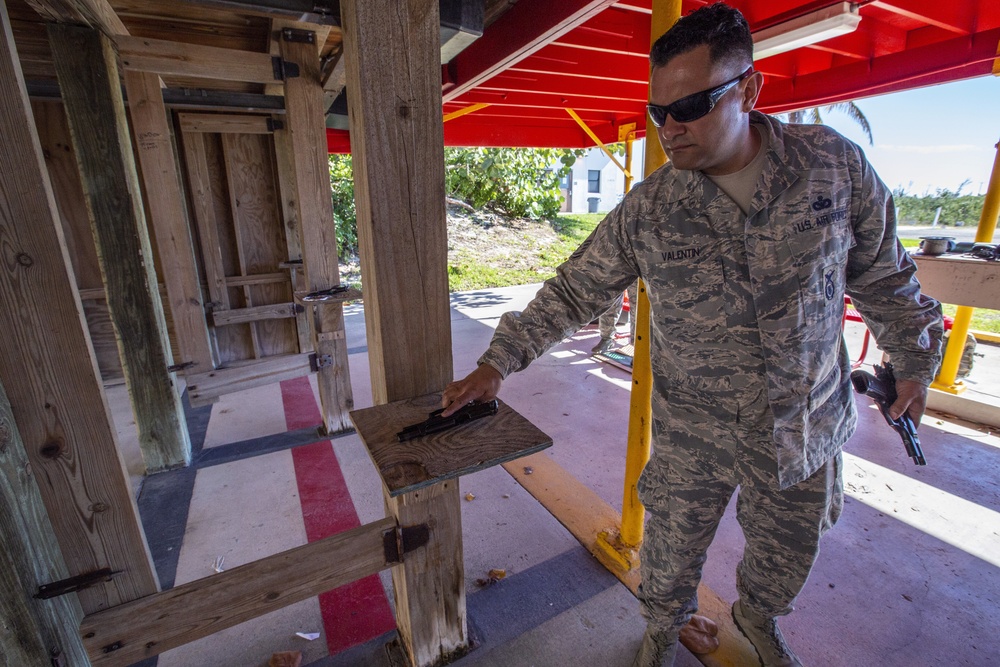 514th air crews qualify on 9mm