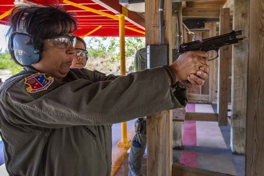 514th air crews qualify on 9mm