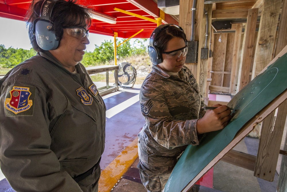 514th air crews qualify on 9mm