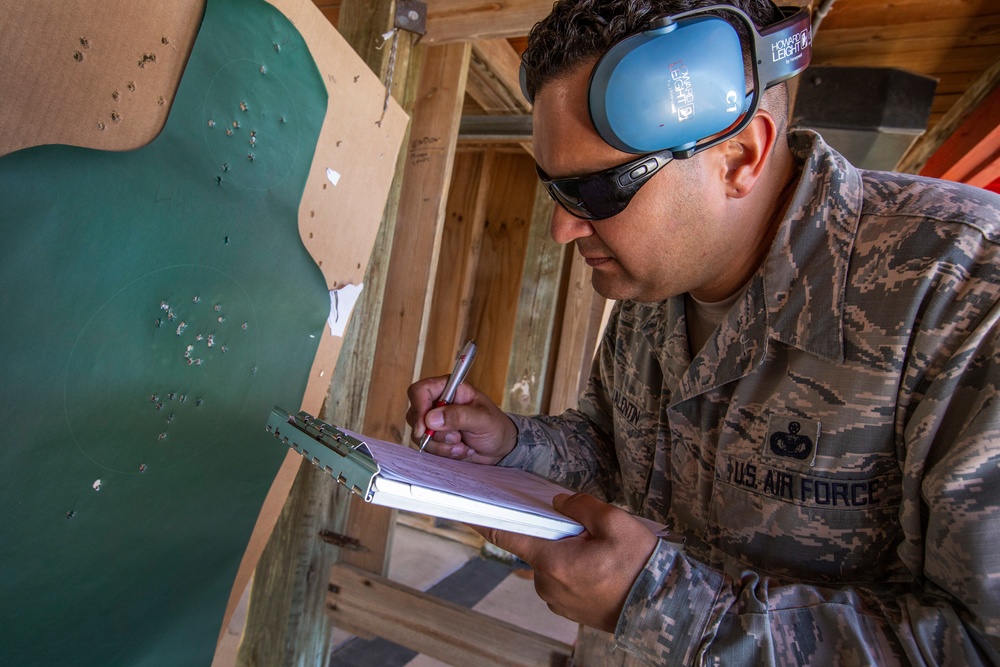 514th air crews qualify on 9mm