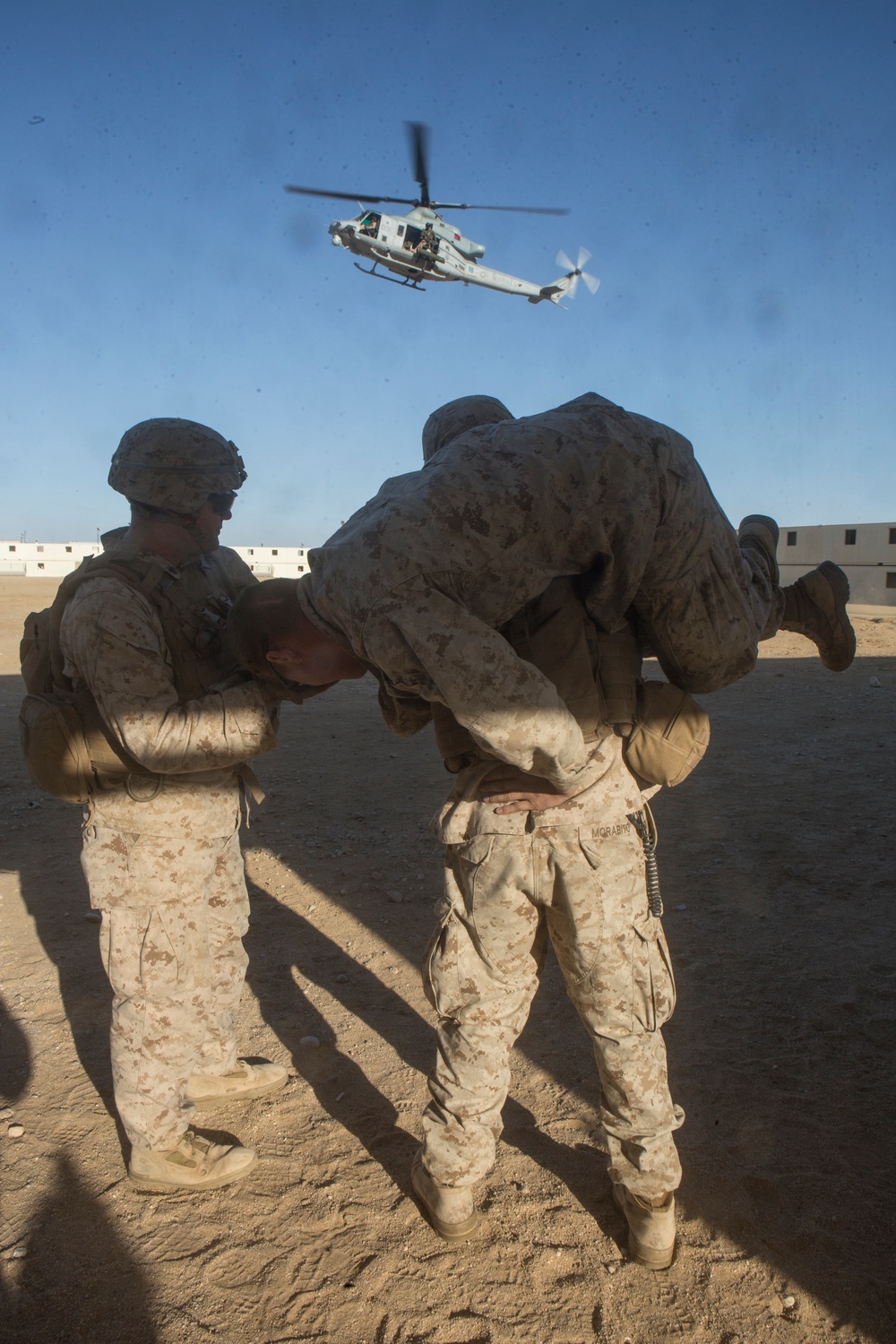 Marines of 1/8 perform urban clearing operations during ITX 1-19