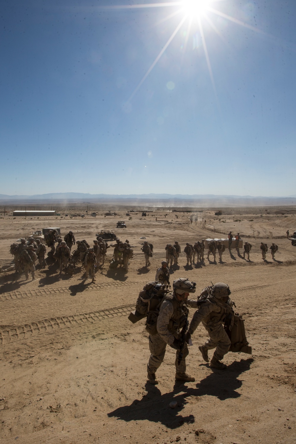 Marines of 1/8 perform urban clearing operations during ITX 1-19