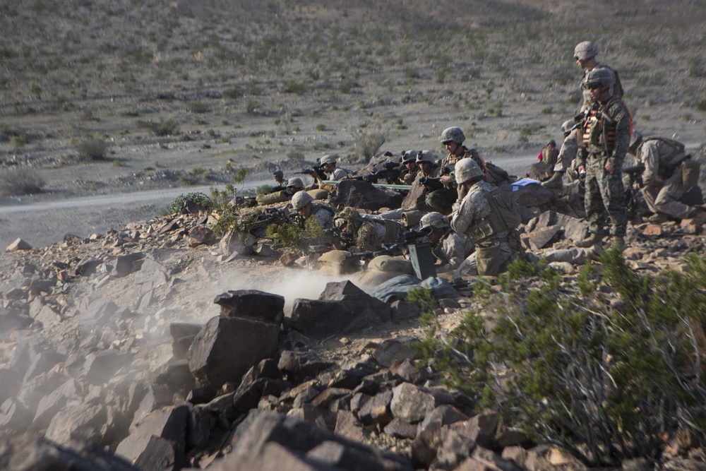 U.S. Marines conduct live fire MOUT