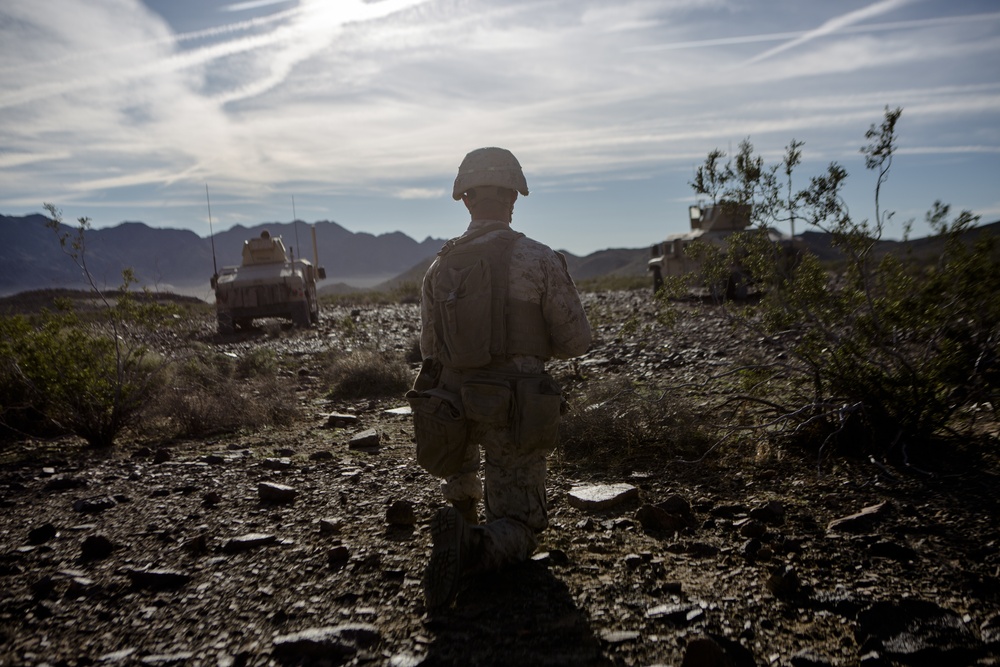 U.S. Marines conduct live fire MOUT
