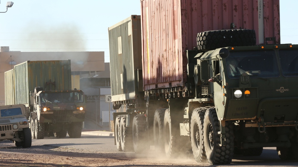 87th Sapper Company conducts convoy movement in Arizona to support CBP