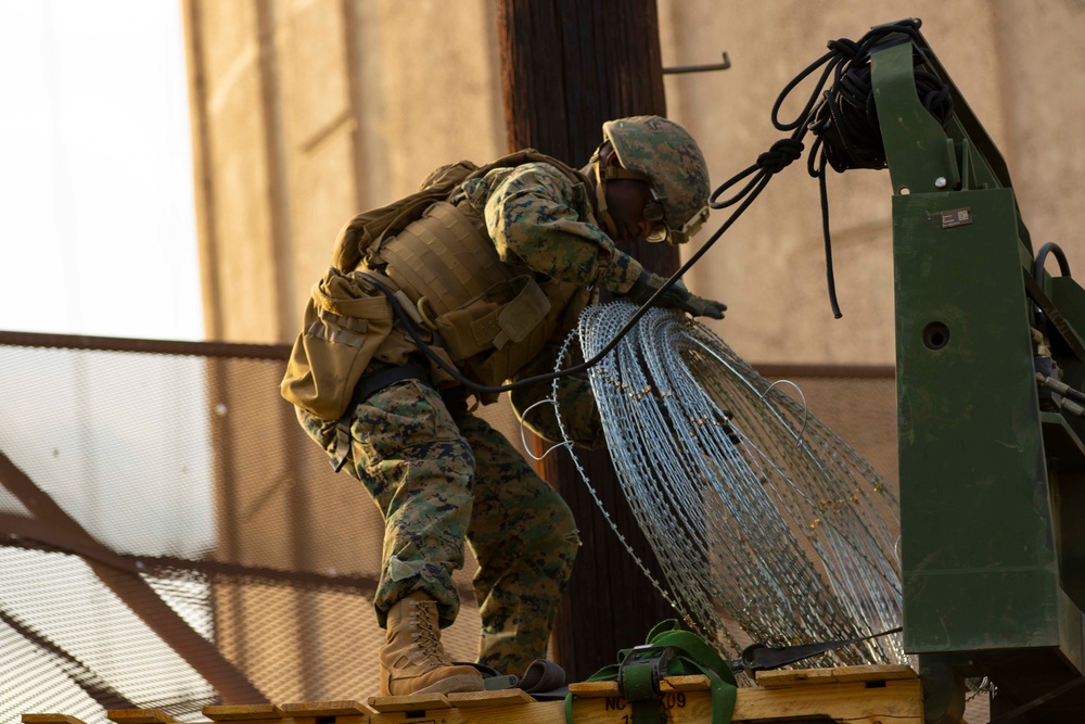 Marines Fortify Calexico West Port of Entry