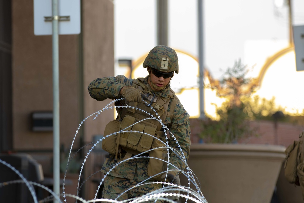 Marines Fortify Calexico West Port of Entry