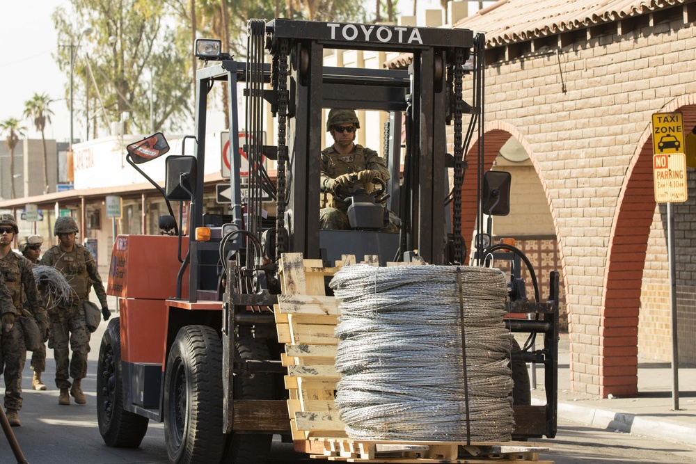 Marines Fortify Calexico West Port of Entry