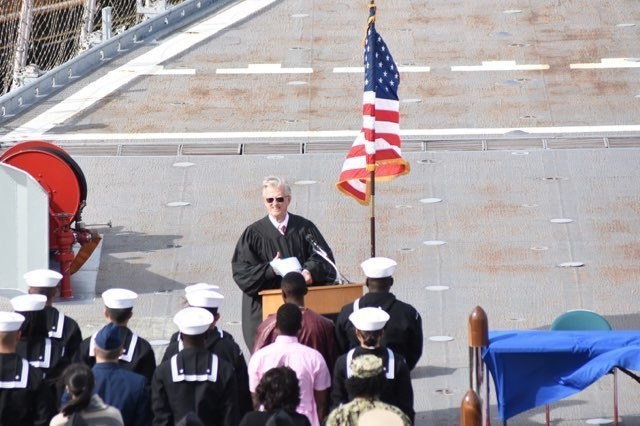 Naval Museum hosts a naturalization ceremony