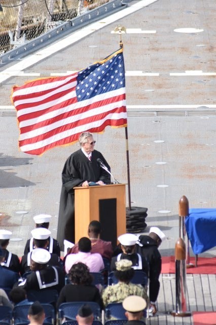 Naval Museum hosts a naturalization ceremony