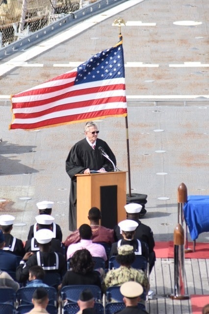 Naval Museum hosts a naturalization ceremony