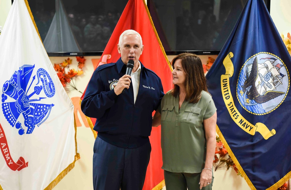 Vice President Pence visits Andersen AFB