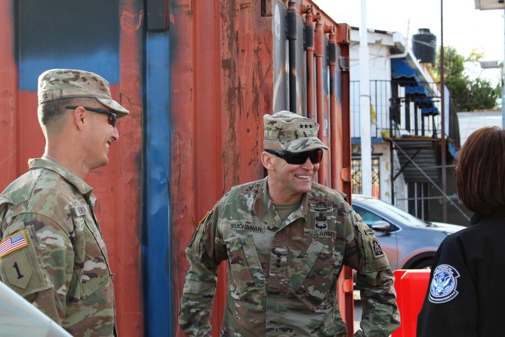 Lieutenant General Buchanan Visits Arizona Ports of Entry